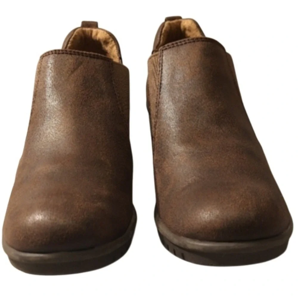 Eurosoft by Sofft Women's Size 8.5M Brown Comfort Wedge‎ Shoes Slip-On